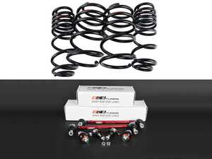 ES#4751432 - 015134ECS01EBKT - Adjustable Front & Rear Sway Bar End Link Kit & MK7/MK8 GTI Lowering Spring Set - A must have for lowered suspensions or as a heavy duty OE-replacements - Enthusiast Bundles - Volkswagen