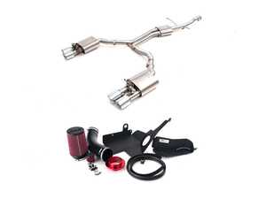 ES#4733068 - 053024ecsdbKT - C7.5 A6 Facelift 3.0T Exhaust - With Luft-Technik Intake System - Enhance the sound of your A6 exhaust and system with our valved cat-back exhaust system and a Luft-Technik Intake System! - Doorbusters - Audi