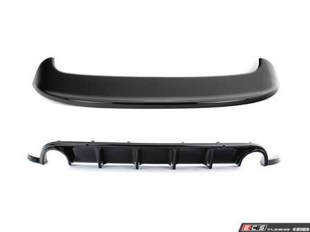 ES#4751330 - 028759ECS01EBKT - MK6 GTI Gloss Black Rear Diffuser & Hatch Spoiler Extension - Add aggressive styling with our In-House Engineered Gloss Black Rear Diffuser and Hatch Spoiler! - Enthusiast Bundles - Volkswagen