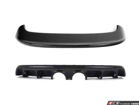 ES#4751435 - 014403LEBKT - MK6 Golf R Gloss Black Rear Diffuser & Hatch Spoiler Extension - Add aggressive styling with our In-House Engineered Gloss Black Rear Diffuser and Trunk Spoiler! - Enthusiast Bundles - Volkswagen