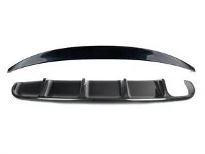 Audi B8 A4 Non S-line Single Exit Rear Diffuser & Trunk Spoiler