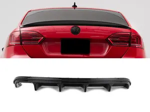 MK6 Jetta GLI Gloss Black Rear Diffuser & Trunk Spoiler