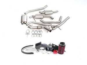 ES#4751049 - 049103LA01EBKT - Audi B9 A4 2.0T Non Valved Exhaust System - Cat Back & Luft-Technik Intake System - Enhance the sound and performance of your vehicle with our Non Valved Exhaust System and Luft-Technik Intake System - Enthusiast Bundles - Audi