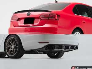 ES#4751515 - 007170LA02EB2KT - MK6 Jetta Facelift Gloss Black Rear Diffuser - With Side Spats & Trunk Spoiler - Add aggressive styling with our In-House Engineered Gloss Black Rear Diffuser and trunk spoiler! - Enthusiast Bundles - Volkswagen