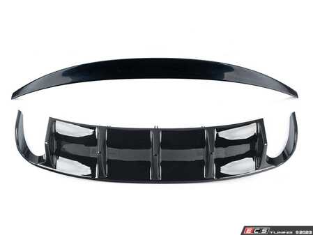 ES#4751218 - 029251ECS01EBKT - Audi B8 A4 Non S-line Dual Exit Rear Diffuser & Trunk Spoiler - Add some aggressive styling to your Audi! - Enthusiast Bundles - Audi
