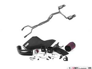 ES#4751087 - 008553ECS03EB2KT - Audi B8/8.5 S4 3.0T Valved Cat Back Exhaust & Kohlefaser Luft-Technik Intake System - Enhance the sound and performance of your S4 with an ECS Tuning cat-back and a Kohlefaser Luft-Technik Intake System - Enthusiast Bundles - Audi