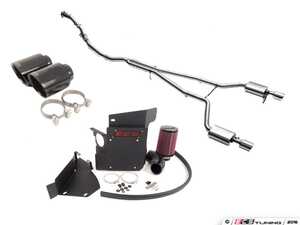 ES#4751120 - 010076ECS01EBKT - Audi B7 A4 2.0T Cat Back Exhaust System & Luft-Technik Intake System - Manual Transmission - Transform the sound and performance of your vehicle with a cat-back and a Luft-Technik Intake System - Enthusiast Bundles - Audi