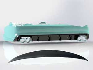 ES#4751251 - 006756LA01EBKT - Audi C7.5 S6 Facelift Rear Diffuser & Trunk Spoiler - Add some aggressive styling to your C7.5 S6 / A6-S line facelift Audi! - Enthusiast Bundles - Audi