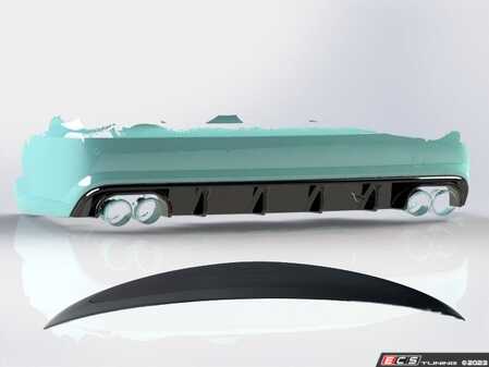 ES#4751251 - 006756LA01EBKT - Audi C7.5 S6 Facelift Rear Diffuser & Trunk Spoiler - Add some aggressive styling to your C7.5 S6 / A6-S line facelift Audi! - Enthusiast Bundles - Audi