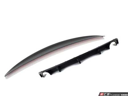 ES#4751276 - 028801ECS01EB2KT - Audi B9 A4 Pre-facelift Rear Diffuser & Trunk Spoiler - Add some aggressive styling to your Audi! - Enthusiast Bundles - Audi