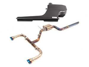 ES#4733175 - 011951la05dbKT - 1 - LEAVE SD - ECS "Ti.22" MK7.5 GTI 3.0" Titanium Catback Exhaust System - With Luft-Technik Intake System - With Enclosed Lid - Enhance the sound and performance of your vehicle with an ECS Titanium Catback and a Luft-Technik Intake System - With Enclosed Lid - Doorbusters - Volkswagen