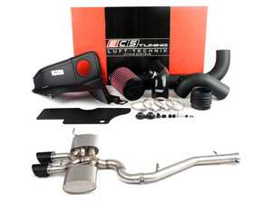 ES#4751027 - 029247ECSEBKT -  MK6 Golf R Valved Catback Exhaust System & Luft-Technik Intake System (Black Tips) - In-house engineered for the Golf R enthusiast! Featuring T304 SS Tig-welded 3.0" tubing, dual mufflers and an integral exhaust valve to free up to +19 WHP - Enthusiast Bundles - Volkswagen