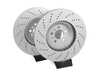 ES#4669203 - 34108093709-X - Front V5 Drilled Brake Rotors - Set (380x36) - Precision manufactured for consistent stopping power during high performance driving. Featuring a matte black zinc coating for corrosion protection. - ECS - BMW