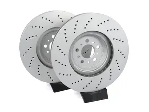 Front V5 Drilled Brake Rotors - Set (380x36)