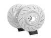 ES#4669203 - 34108093709-X - Front V5 Drilled Brake Rotors - Set (380x36) - Precision manufactured for consistent stopping power during high performance driving. Featuring a matte black zinc coating for corrosion protection. - ECS - BMW