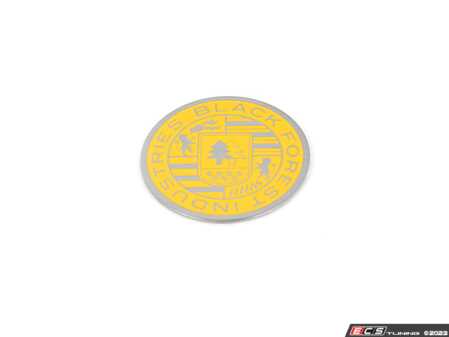 ES#4642973 - IBFI1014 - BFI Crest Coin For Heavy Weight Shift Knobs - Yellow - Replace the damaged or missing BFI crest on your BFI weighted shift knob - Black Forest Industries - Audi Volkswagen