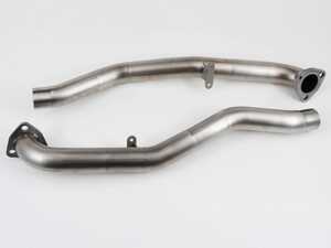 ES#4043345 - 3010-11010 - AWE Performance Cross Over Pipes - Porsche 997.2 - For 997.2 owners looking to eliminate the rear muffler, but not willing to accept the slight loss of power an X-Pipe creates. - AWE - Porsche