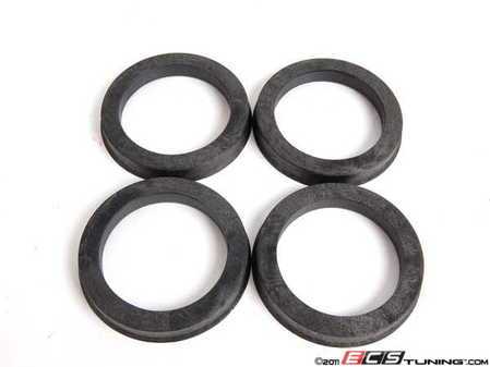 ES#2200633 - AP76571A - 76-57.1 Hub Centric Ring - Set Of Four - Plastic 76.0mm to 57.1mm hub centric rings for proper wheel fitment - ECS - Audi Volkswagen