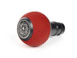 ES#3618113 - GS2SRCMINI - BFI GS2 Heavy Weight Shift Knob - Rosso Centaurus Air Leather - Black Anodized - A superb interior upgrade with added weight for smoother shifting for your MINI Cooper - Black Forest Industries - MINI