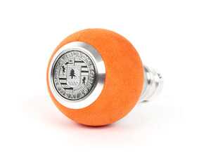 ES#3618186 - GS2UOMINI - BFI GS2 Heavy Weight Shift Knob - Orange Alcantara - Machined - A superb interior upgrade with added weight for smoother shifting for your MINI Cooper - Black Forest Industries - MINI