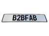 ES#4733703 - B2BFABEPWB - B2BFAB European License Plate - White/Black - The perfect addition to the front or rear of any car to add a euro touch. - B2BFAB - Audi Volkswagen