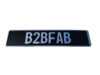 ES#4733701 - B2BFABEPBS - B2BFAB European License Plate - Black/Silver - The perfect addition to the front or rear of any car to add a euro touch. - B2BFAB - Audi Volkswagen