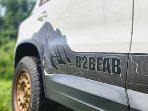 ES#4733716 - B2BFABMSGP - B2BFAB Mountain Side Graphics Package - Printed design that looks awesome and provides the protection you need! - B2BFAB - Audi Volkswagen