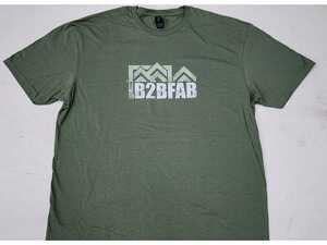 ES#4736366 - B2BFABGMTS-M - B2BFAB Green Mountain T-shirt - Medium - Just like the side graphics on B2BFAB's shop vehicles, this shirt features a mountain and compass design. - B2BFAB - Audi Volkswagen