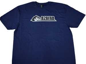 ES#4736360 - B2BFABBMGTS-M - B2BFAB Blue Mountain Graphic T-shirt - Medium - Just like the side graphics on B2BFAB's shop vehicles, this shirt features a mountain and compass design. - B2BFAB - Audi Volkswagen