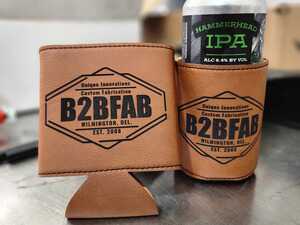 ES#4736357 - B2BFABLCK - B2BFAB Leather Can Koozie - Just what you need for your overlanding trips or a great gift for the B2BFAB fan in your life. - B2BFAB - Audi Volkswagen