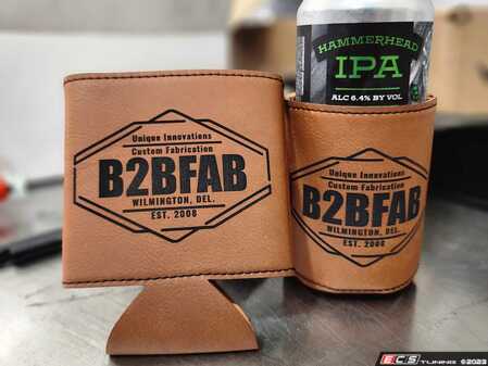 ES#4736357 - B2BFABLCK - B2BFAB Leather Can Koozie - Just what you need for your overlanding trips or a great gift for the B2BFAB fan in your life. - B2BFAB - Audi Volkswagen