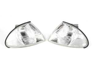 ES#4716287 - anz521006 -  ANZO Corner Lights - E46 3-Series Pre-Facelift (1999-2001) - Euro Clear - Plug and play clear housings for a unique look and improved visibility. Select your favorite bulbs! - Anzo - BMW