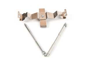 ES#3587463 - 8R0698269A - Porsche Brake Hardware Kit - One Caliper - Featuring Genuine Porsche Front Caliper (1) Spring Clip, and (2) Retaining Pins - Genuine Porsche - Porsche