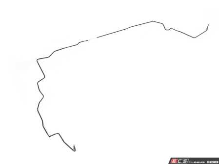 ES#2589800 - 8K0614724AC - Brake Hard Line - Right Side - Hard line that runs from the hydraulic system directly to the caliper brake hose - Genuine Volkswagen Audi - Audi