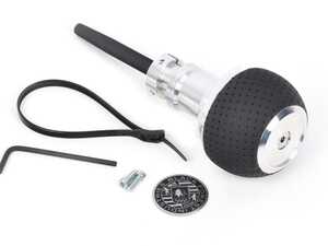 ES#4424375 - GS2-BMA-2 - GS2 Automatic Shift Knob - Silver w/ Black Perforated Air Leather - Just because your BMW doesn't have a third pedal, doesn't mean it should be stuck with some goofy shifter. - Black Forest Industries - BMW