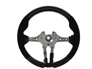 ES#4736897 - F8XCFSW-A - Carbon Fiber Steering Wheel - F22/ F3X/ F8X - Alcantara - This steering wheel seamlessly combines cutting-edge materials with timeless design. - Suvneer - BMW