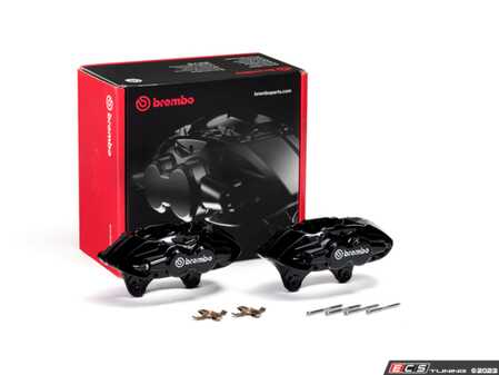 ES#4736895 - 3411679947B - Performance Brake Caliper Set - Black - Front - This pair of Brembo calipers are sure to restore or upgrade your braking performance. Direct replacement for F8x M2/M3/M4 and vehicles with the M-Performance Braking System retrofit kit. - Brembo - BMW