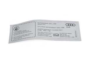 ES#2540753 - 8K0010515AL - STICKER - Genuine Volkswagen Audi - 