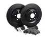 ES#3538305 - 025997ECS0641KT - Performance Rear Brake Service Kit - Featuring ECS V5 Slotted rotors and ECS EP24 Enthusiast Performance pads - Assembled By ECS - Audi