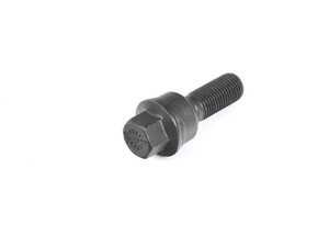 ES#4147782 - 1453207ASW - Floating Ball Seat Wheel Bolt (Black) - 14x1.5x32mm - Priced Each - Black zinc coated wheel bolts made specifically for OE wheels - H&R - Audi