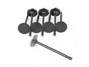 ES#4733855 - BMIVN-1010-8 - BMW S14 Intake valve 39 (+2)x 6.98 x 121.40mm/ SS/Blk. Nitrided/undercut/backcut/triple groove/flat.(SET OF 8) - Supertech - 