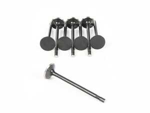 ES#4733831 - BMEVN-1010-8 - BMW S14 Exhaust valve 33(+1) x 6.95 x 123.70mm/ SS/Blk. Nitrided/ triple groove/Flat ( SET OF 8) - Supertech - 