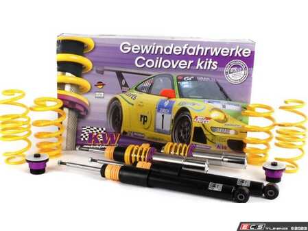 ES#2619582 - 10210097 - V1 Series Coilover Kit - With EDC Deactivation Kit - Variant 1 coilovers offer the best balance between sporty driving and comfort - For models with Electronic Dampening Control - KW Suspension - Audi