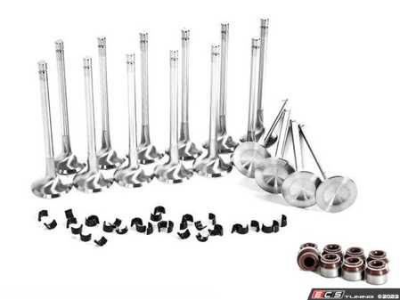 ES#3647479 - ST-AIVN-1103SKT1 - Supertech Stainless Intake Valve Kit - Stock sized valve head diameter, single groove keeper setup for high RPM use - Includes Supertech valves, single groove keepers and IE valve seals - Assembled By ECS - Audi