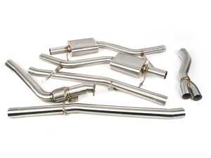 ES#4733070 - 010076ecs01dbKT - Audi B7 A4 2.0T Cat Back Exhaust System - With Luft-Technik Intake System - Manual Transmission - Transform the sound and performance of your vehicle with a cat-back and a Luft-Technik Intake System - Doorbusters - Audi