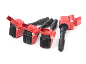 034Motorsport High Output Ignition Coils - Red - Set Of Four