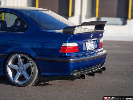 ES#4736871 - 047602la01KT - E36 M3 Street Flow Rear Diffuser - Add-on diffuser to deliver a true motorsport look to your M3. Fastens seamlessly to the bottom of the rear bumper giving a platform to show off your exhaust and complete the rear end of the E36. - ECS - BMW
