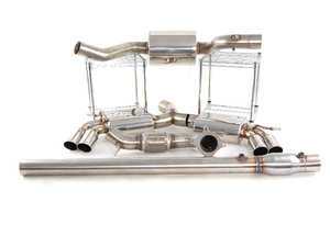 ES#11857 - FE100035 - Quad Tip 3" Turbo-Back Exhaust - Designed for an aggressive look when paired with an Oettinger rear bumper - APR - 