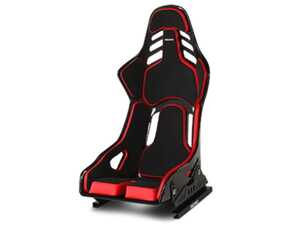 ES#4743344 - 078.62.2B22-01 - Recaro Podium Race Seat - Large - Black/Red - CF/Kevlar - Stylish CFRP racing seat approved for use on both road and track. - Recaro - Audi BMW Volkswagen Mercedes Benz MINI Porsche