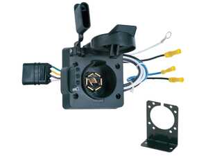 ES#4745268 - 47185 - 4 Pin To 7 Blade Trailer Connector - Ensure your lights are functioning properly to keep your trailer up to par for the road! - Bremmen Parts - Audi BMW Volkswagen Porsche